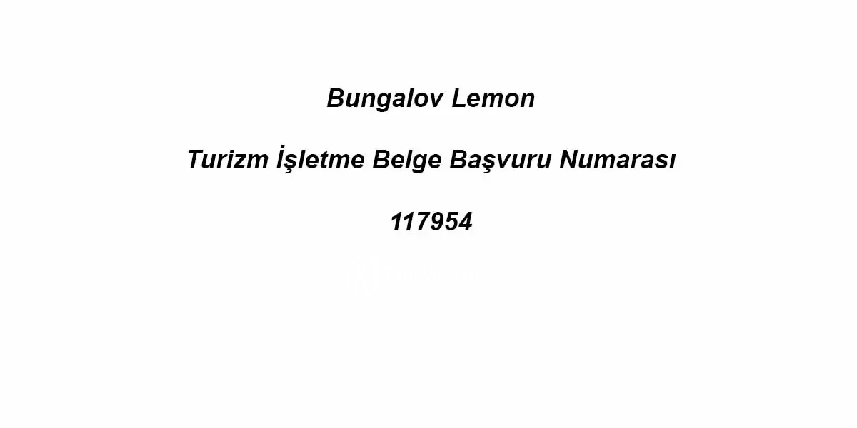 Bungalov Lemon