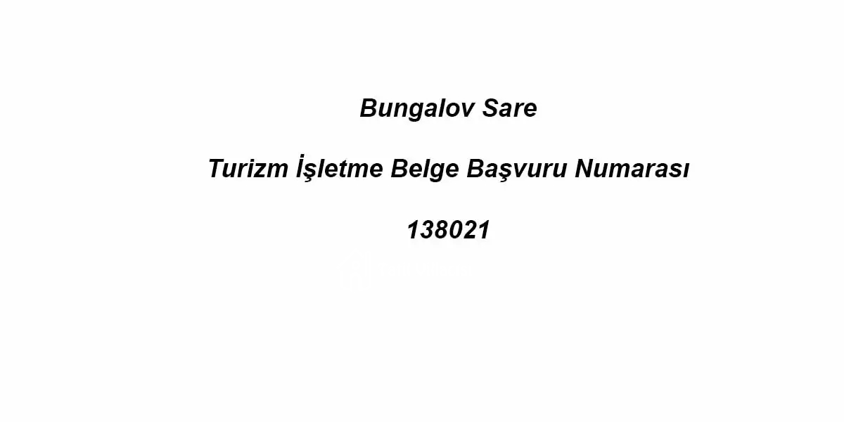 Bungalov Sare