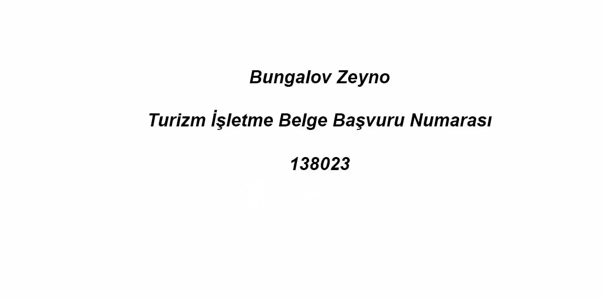 Bungalov Zeyno